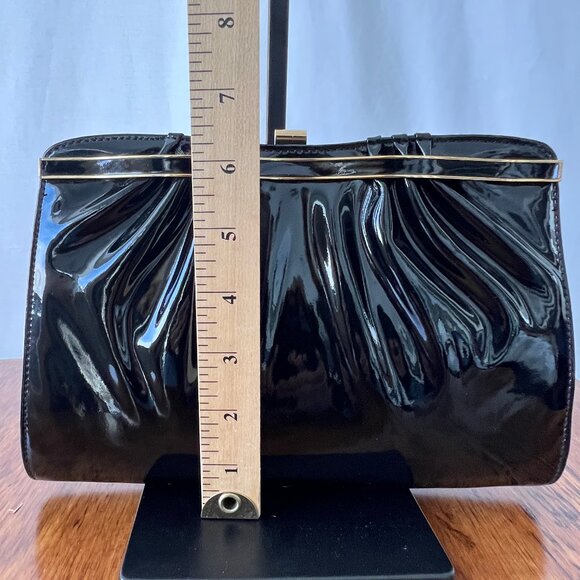 Vintage Patent Leather Evening Bag, Tag Attached, from Sibley's Dept. Store EC - Picture 11 of 13
